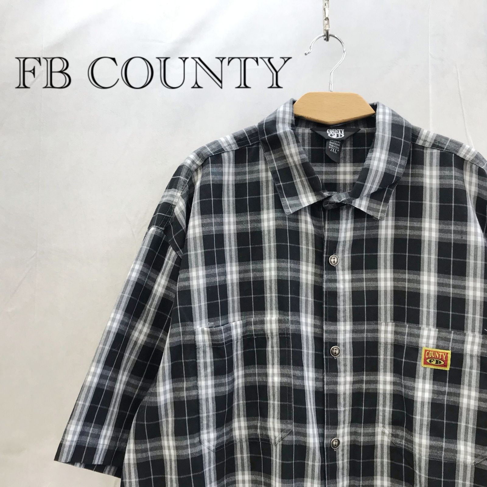 fb County エフビーカウンティー　ユニフォーム　ゲームシャツ　3XL FB COUNTY エフビーカウンティ 半袖シャツ 3XL ブラック