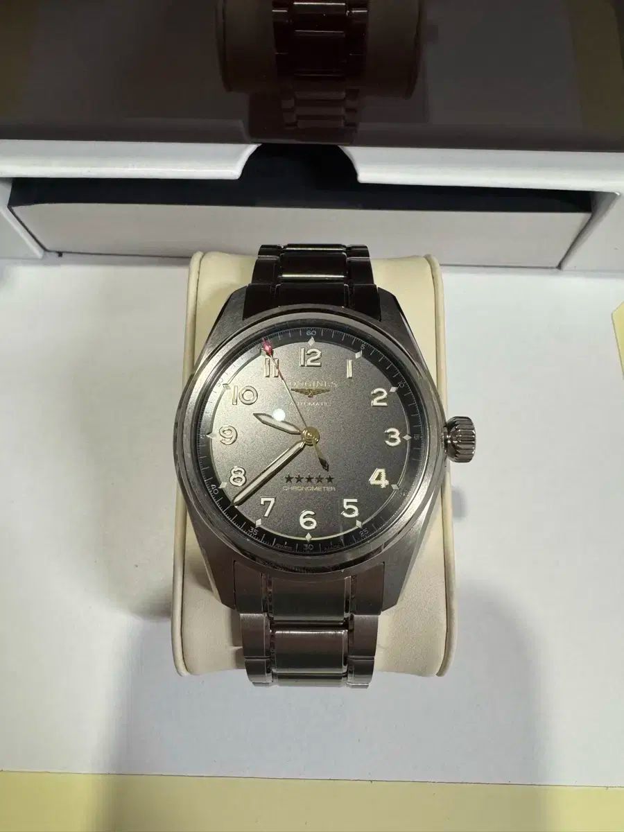 LONGINES スピリット チタン 40mm ノンデイト 正規品 NATOストラップ