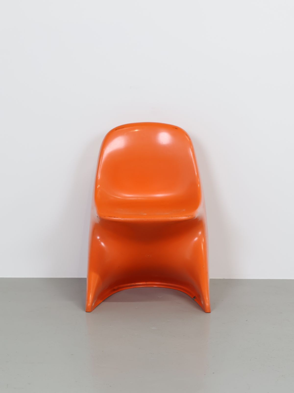 1970年代 Casala社製 Alexander Beggeデザイン オレンジプラスチック Casalino カサリーノ キッズチェア イス