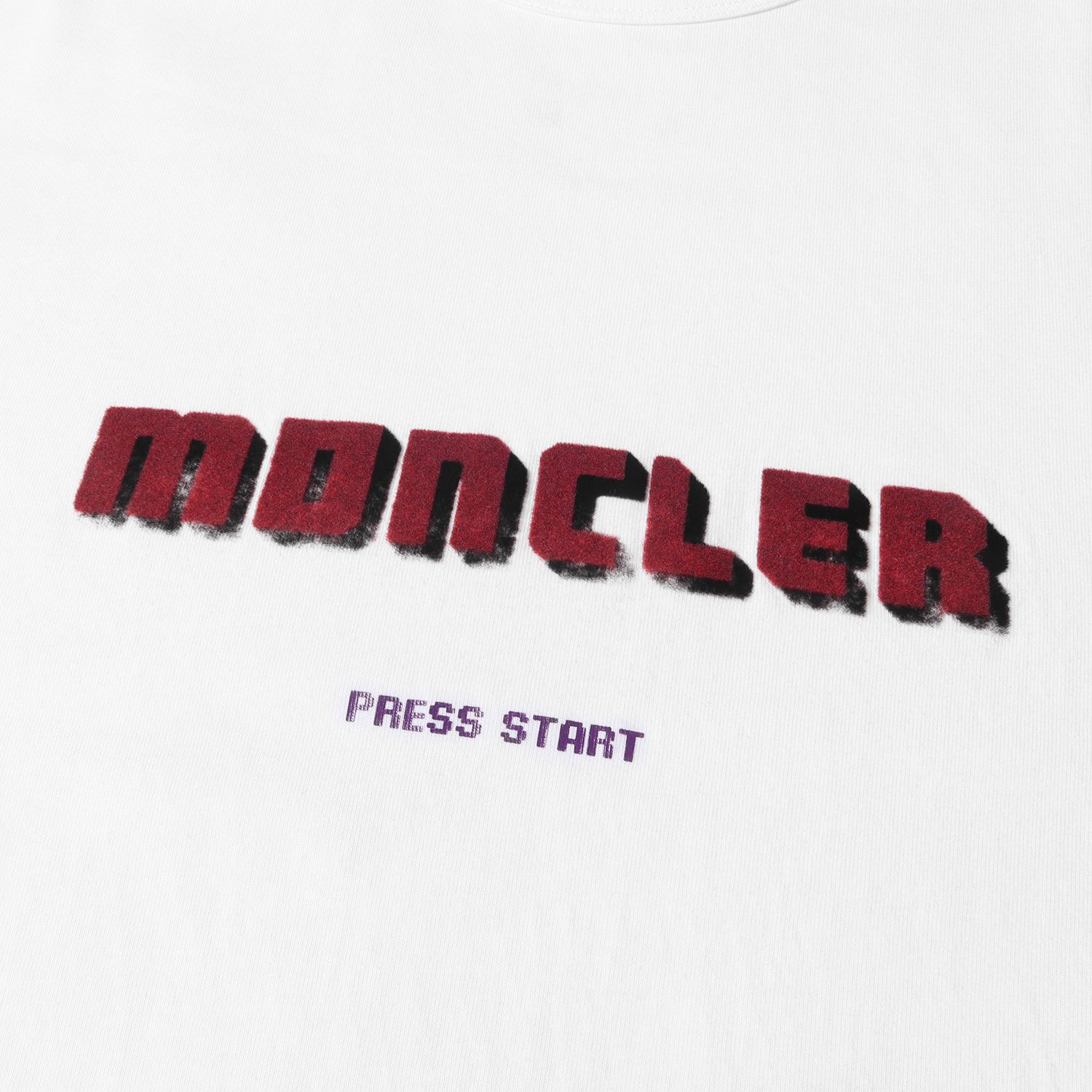 MONCLER モンクレール Tシャツ サイズ:M フロッキー ベロア ロゴ 