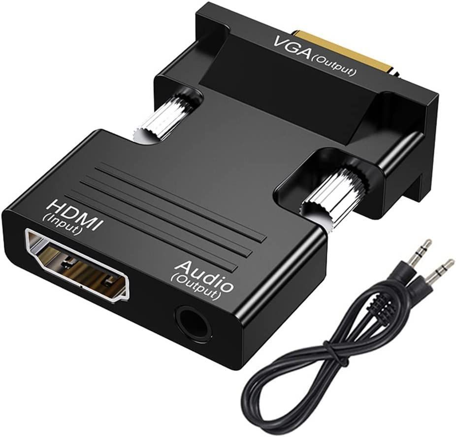 HDMI VGA変換アダプタ HDMI オス to VGA メス アダプタ - 映像用ケーブル