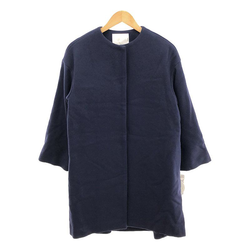 SONO ソーノ NAVY バックフリルラウンディッシュコート SONO ソーノ NAVY バックフリルラウンディッシュコート SONO] [ソーノ