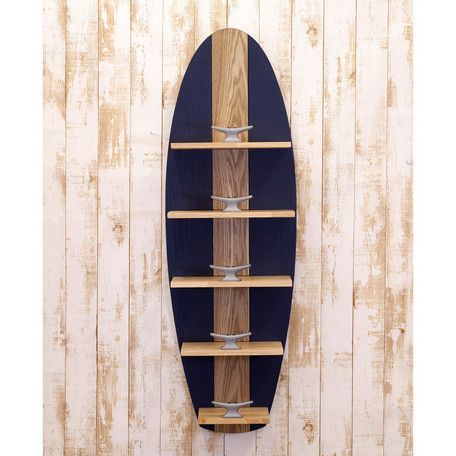ウッドラック ウッデン サーフ シェルフ5 木製ラック サーフボードデザイン アメリカンヴィンテージ [2703]