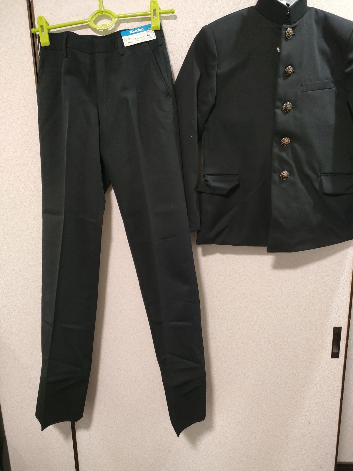 142サイズ 145サイズ 7号 標準学生服 学生服 上下セット 学ラン 詰め襟 詰襟 センチ 制服 中学校 高校
