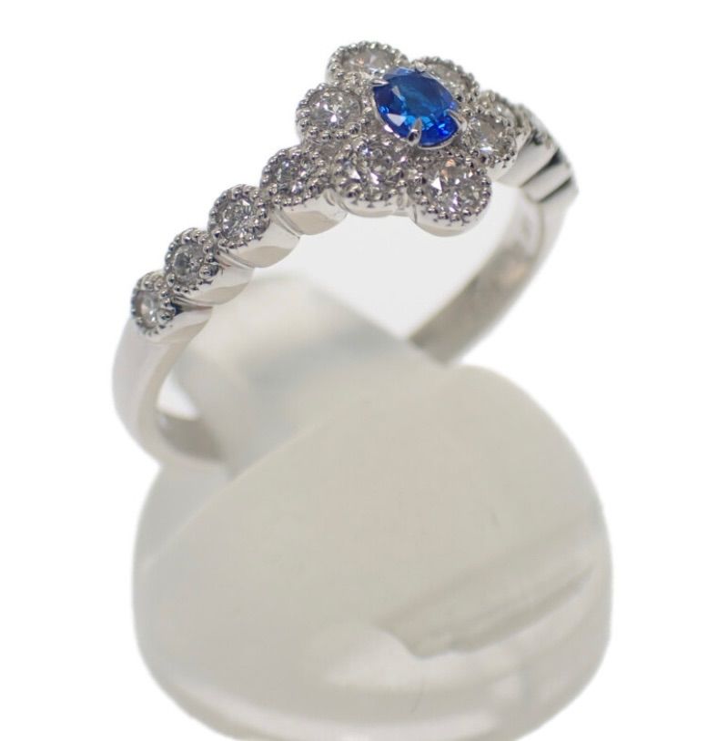 新品・美品・超希少石】デザインジュエリー リング Pt950プラチナ 13号