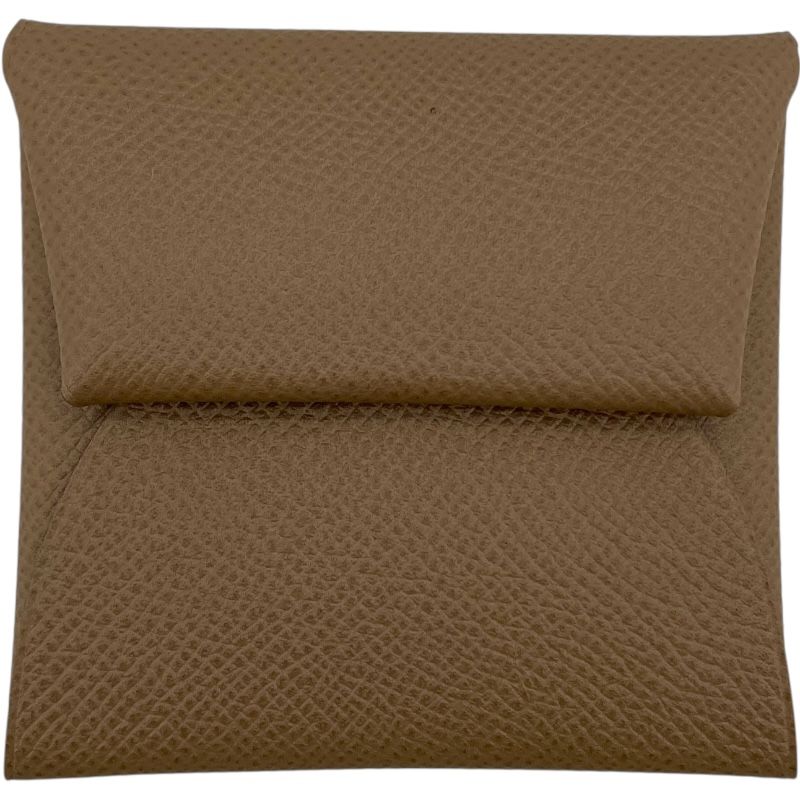 エルメス HERMES バスティア A刻印 エトゥープ シルバー金具 エプソン ユニセックス コインケース