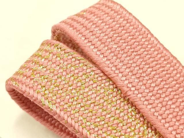 平和屋本店○和装小物 帯締め・帯揚げセット 高麗組 綾出し 流水草花文