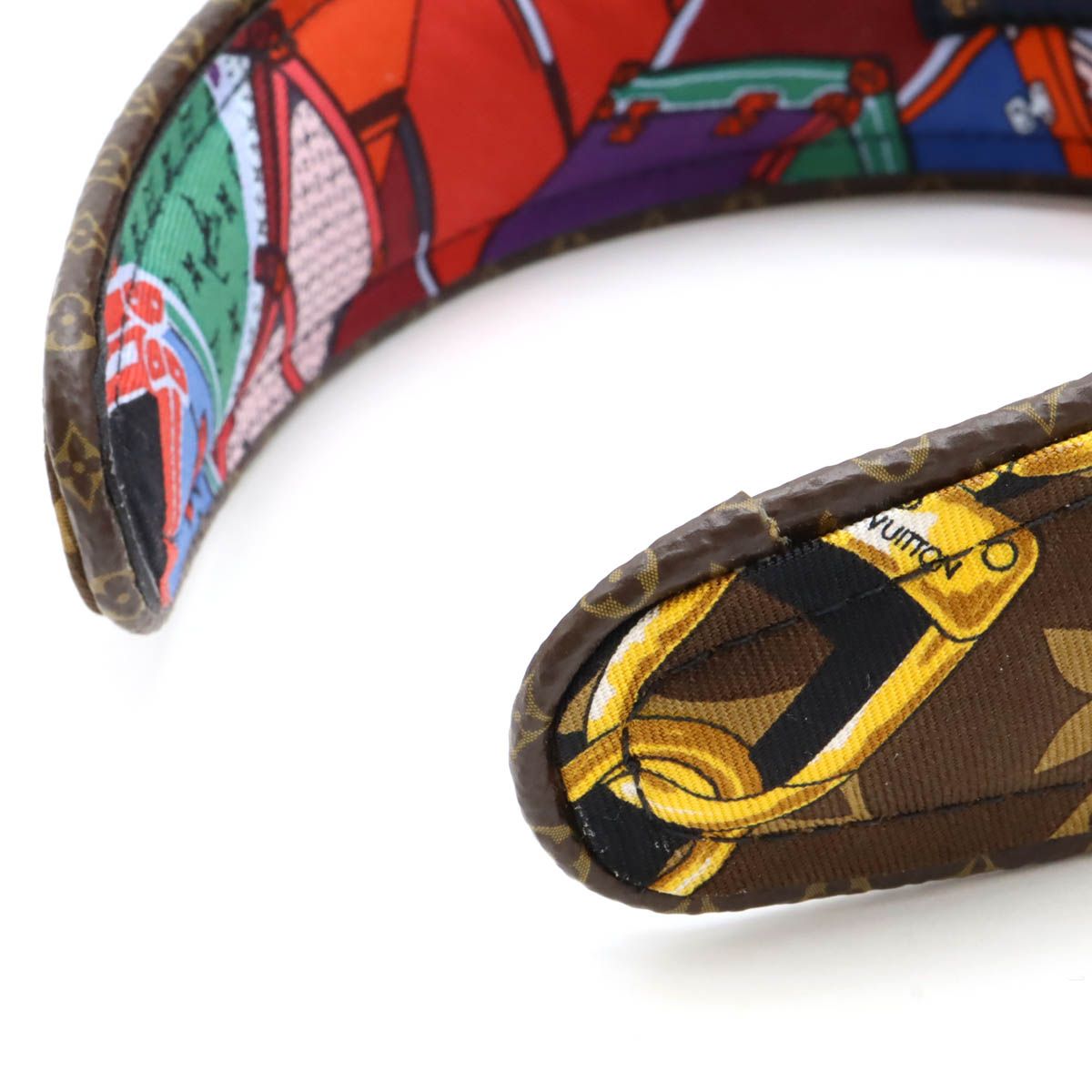 新品VUITTONマルチカラーヘッドバンド　ヘアバンド　カチューシャ LOUIS VUITTON ルイ ヴィトン ヘッドバンド ビーマインドフル