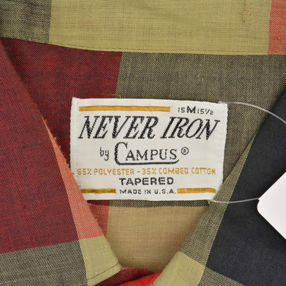 CAMPUS】60s～70s ブロックチェック柄長袖シャツ - メルカリ