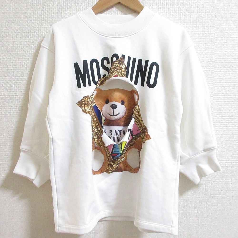 公式限定 福袋 - 公式通販オンラインショップ 美品 プリント ロゴ テディベア くま モスキーノ MOSCHINO カットソー(長袖+七分)