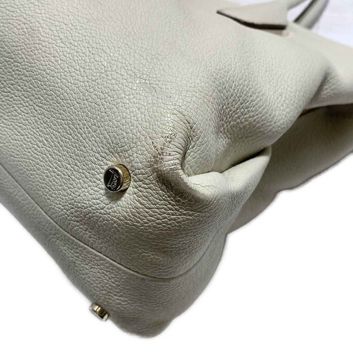 TOD'S(トッズ) トートバッグ D-ボウ ライトグレー レザー - メルカリ