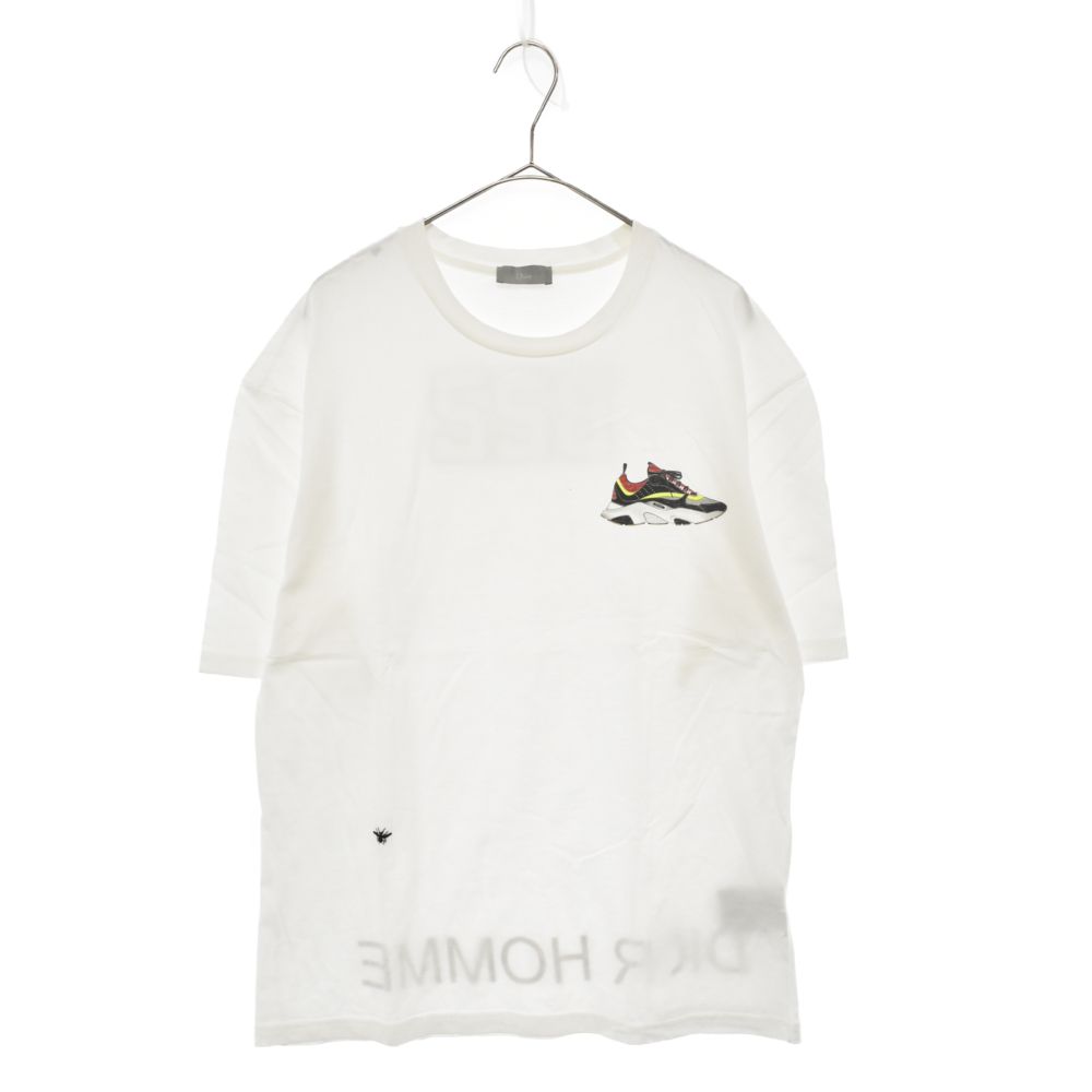 SAINT LAURENT PARIS サンローランパリ 23SS Round-Neck T-Shirt ラウンドネック ロゴプリント 半袖Tシャツ ブラウン 737736