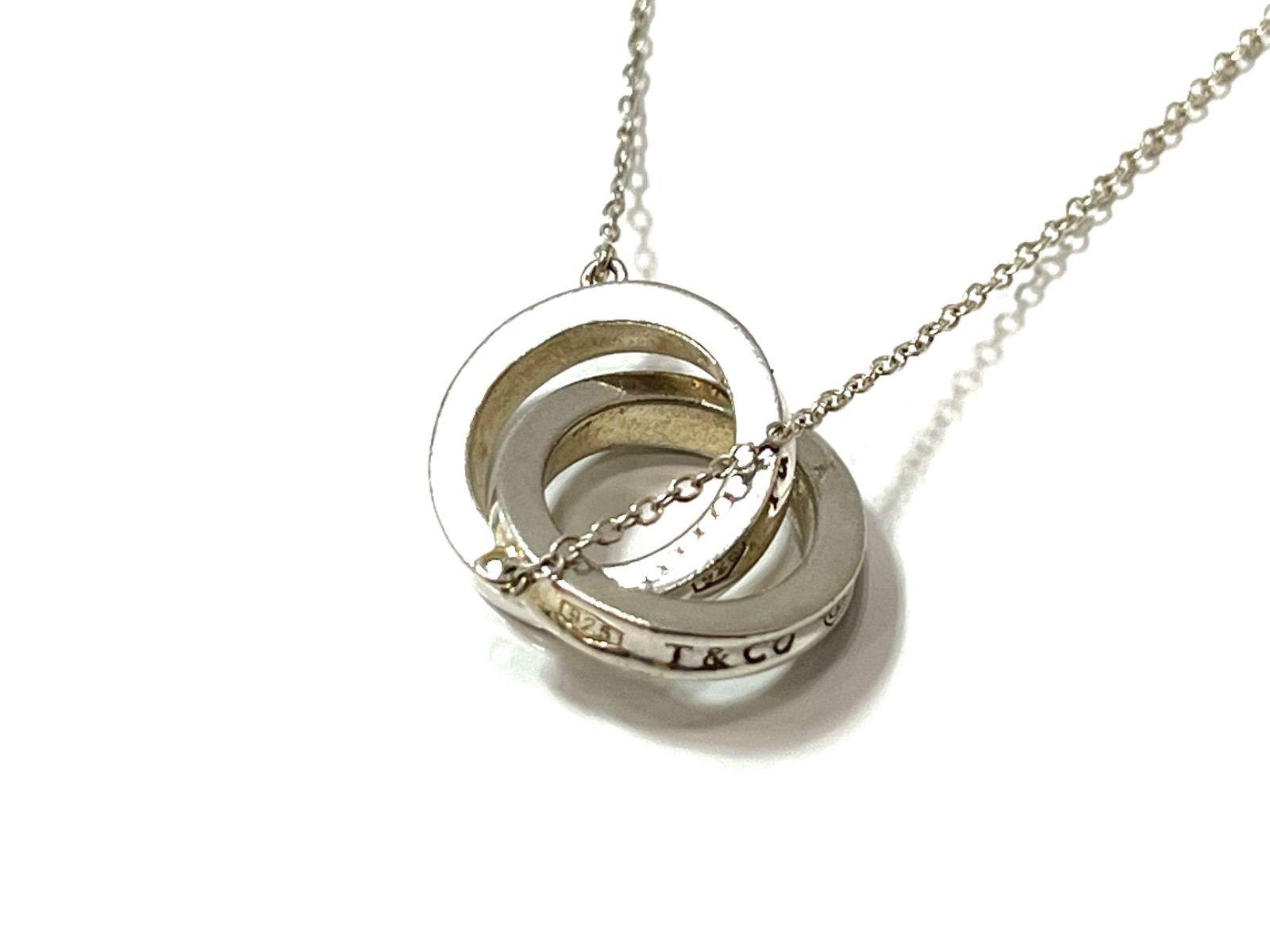 Tiffany 1837 ダブルリング ネックレス Ag925 Tiffany 1837 ダブルリング ネックレス Ag925 - メルカリ