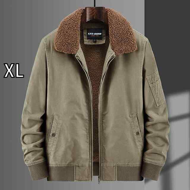 【限定セール，2026】 [XL]秋冬 コーデ メンズ  服 シンプル ファッション オシャレ 大人 かっこいい 大きいサイズ ストリート 紳士服 シェルパ ジャケット ベルベット コットンコート アメリカン ハイエンド ワー その他
