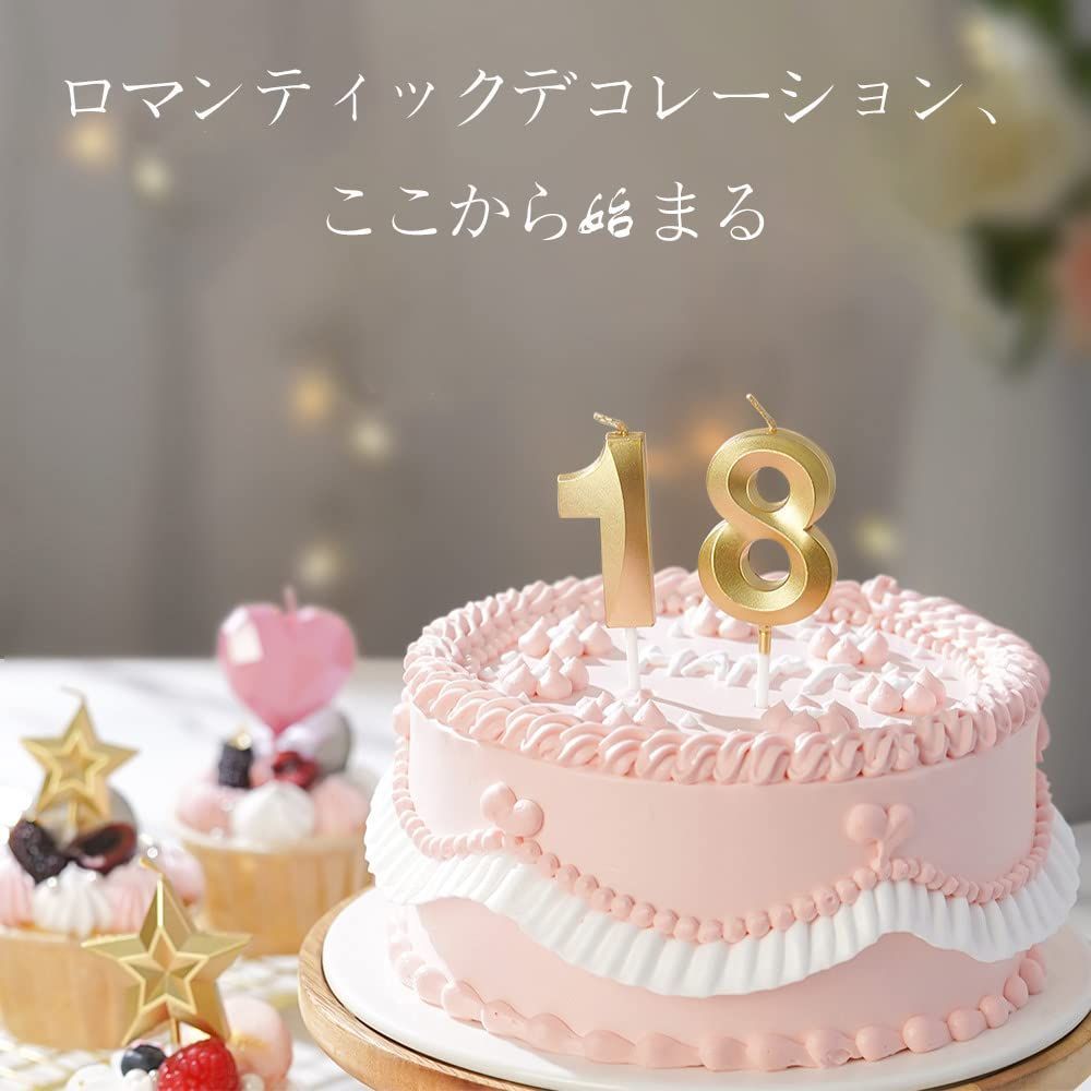 バースデー キャンドル 誕生日 数字 ろうそく 記念日をお祝いしま