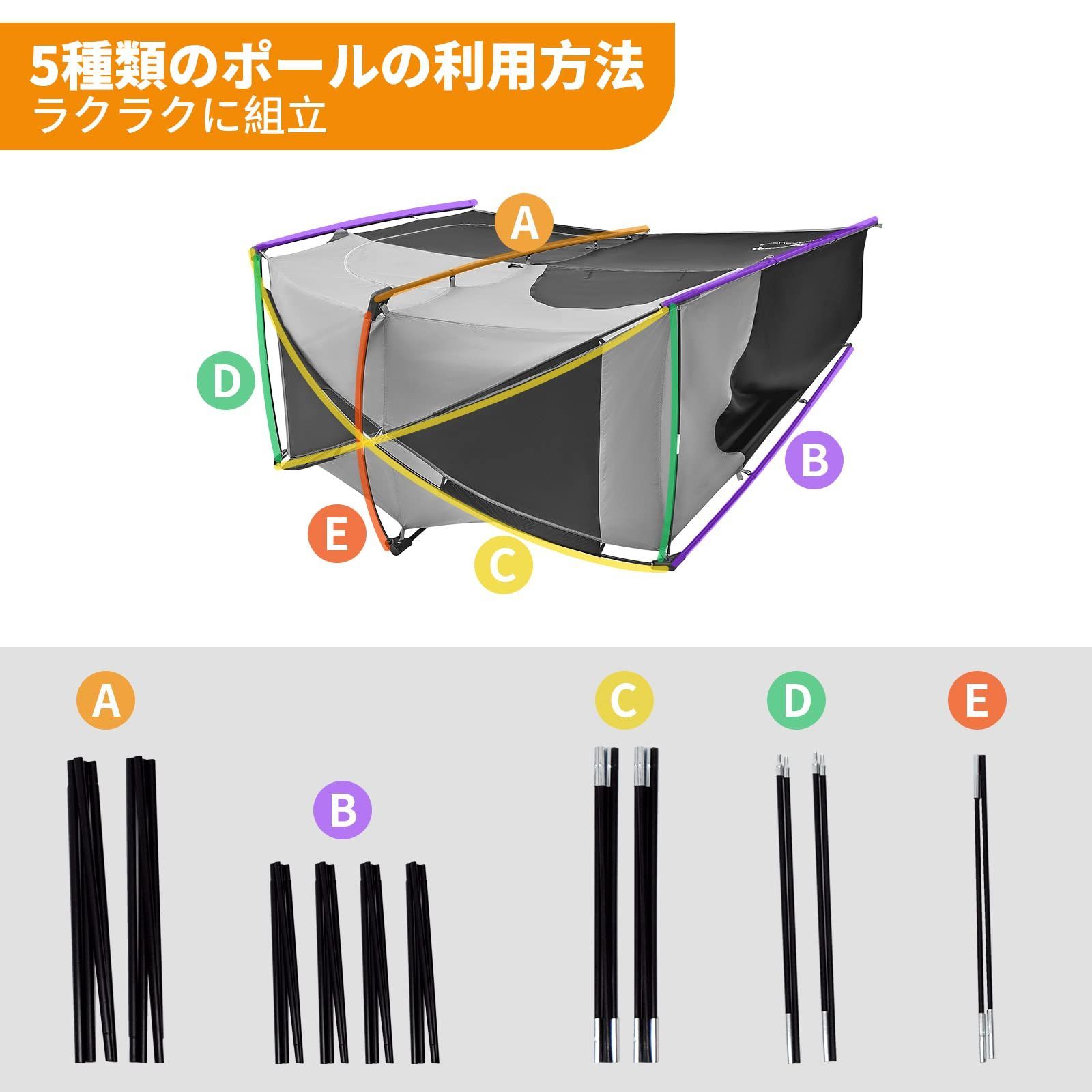 持ち運び便利 収納袋付き