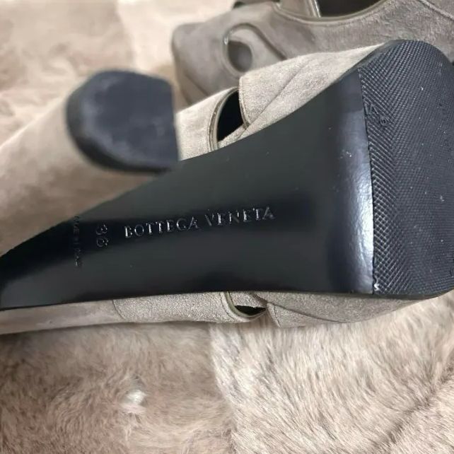美品 BOTTEGAVENETA ボッテガべネタ オープントゥ ヒール