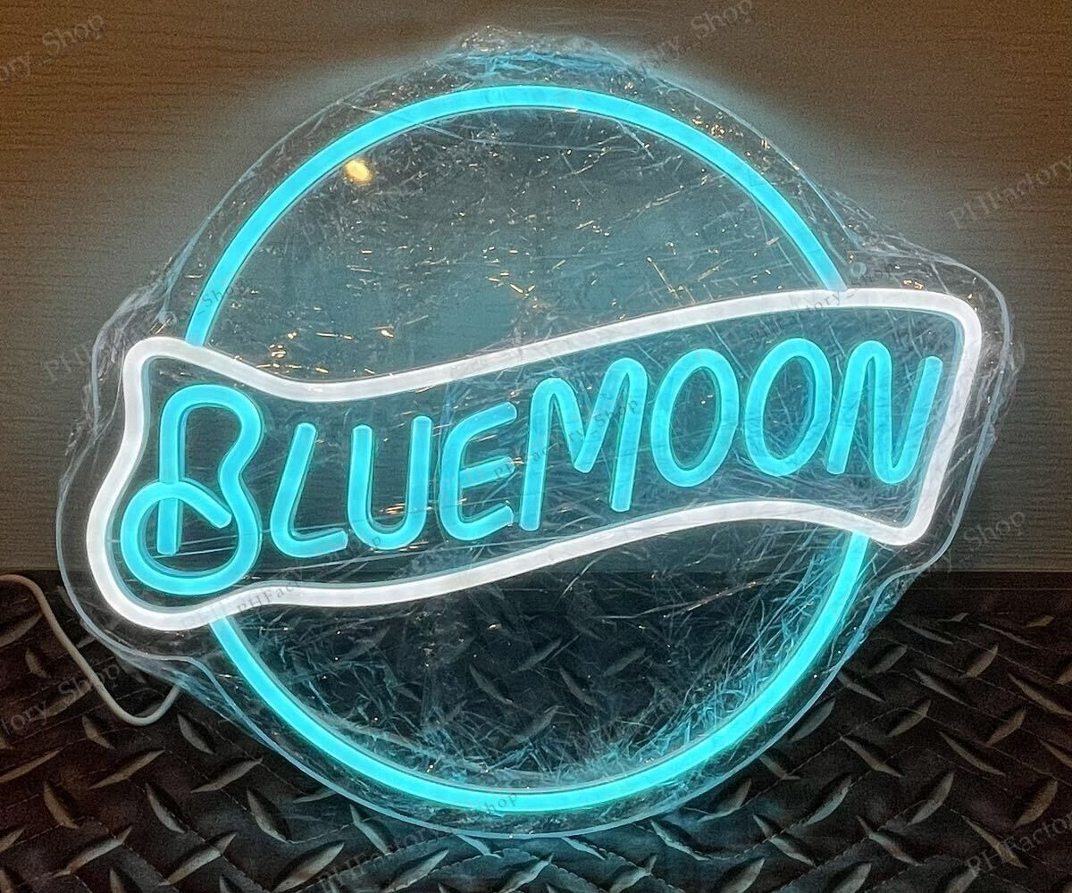 ブルームーン ネオンサイン アメリカ雑貨 BLUE MOON LED BAR Blue Moon Neon Sign Light Restaurant Leisure Bar Wall Decor