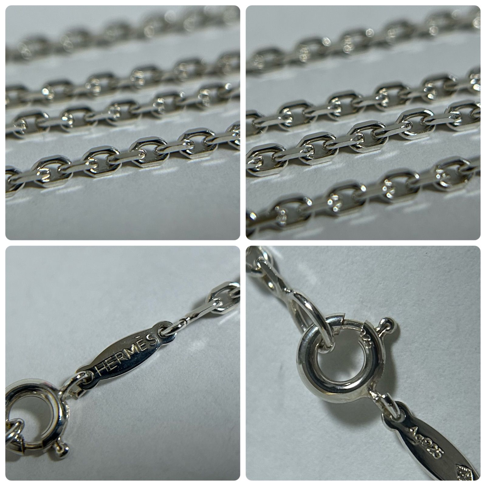 HERMES エルメス チェーン ネックレス ヴィンテージ Silver 925 - メルカリ