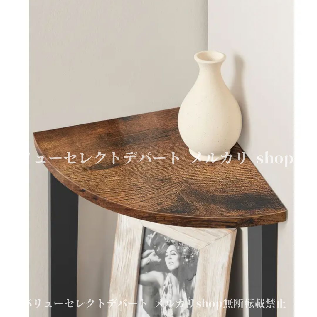 展示品 天然木 コーナーキャビネット 三角 ラック 棚 木製 コーナー