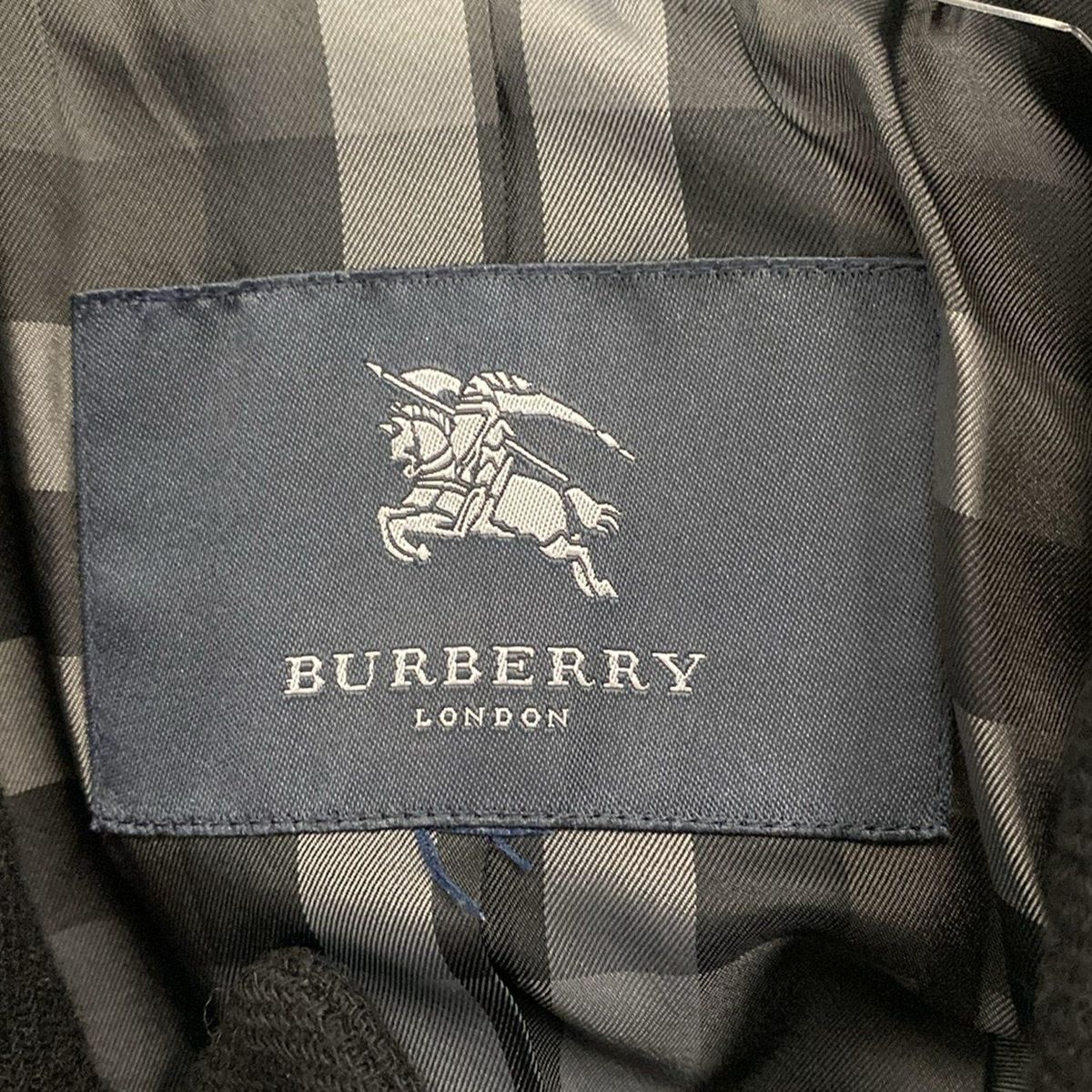 こーき バーバリーロンドン メガチェックPコート ノバチェック 44