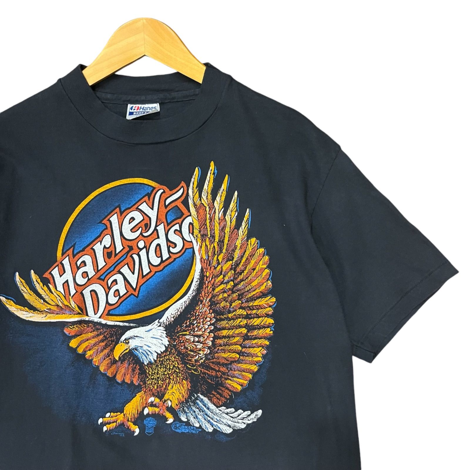 80s ビンテージ ハーレーダビッドソン 両面プリント Tシャツ Lサイズ 