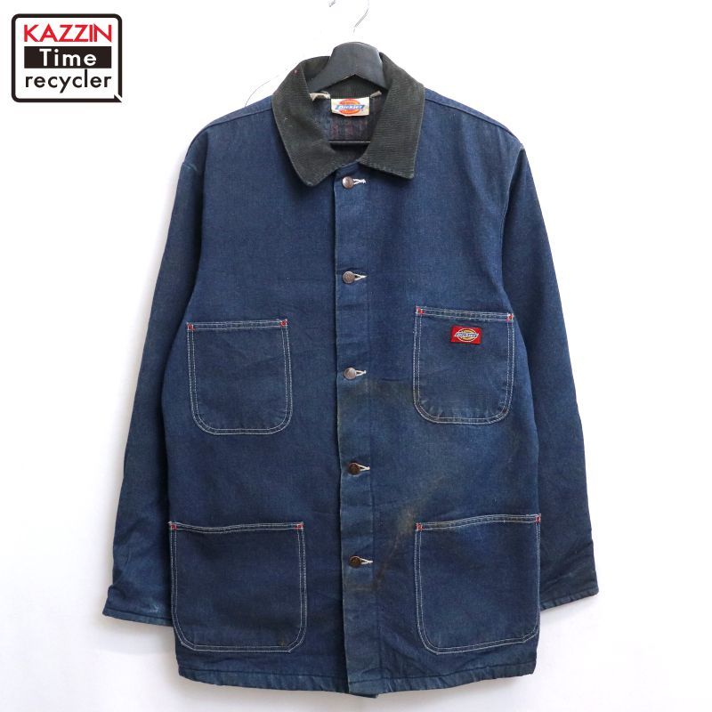 デニムカバーオール　ブランケット裏地 80s vintage Dickies 裏地ブランケット デニム カバーオール