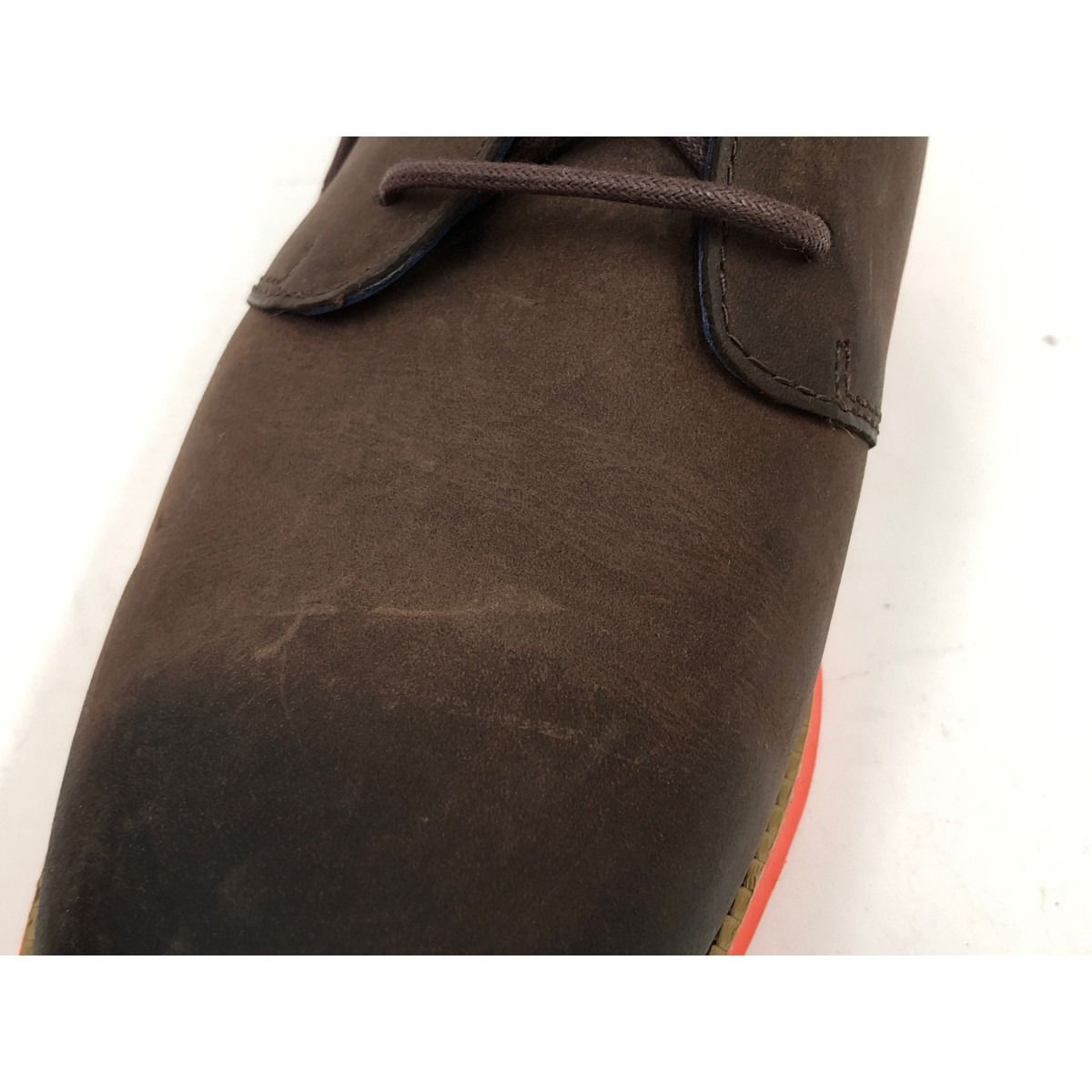 〇〇COLE HAAN コールハーン メンズ チャッカブーツ 25cm ブラウン ... 〇〇COLE HAAN コールハーン メンズ チャッカブーツ 25cm ブラウン×オレンジ