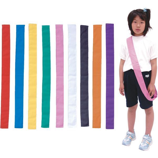 まとめ アーテック カラーたすき|襷 巾60mm×1.5m 綿 イエロー 黄 ×40セット