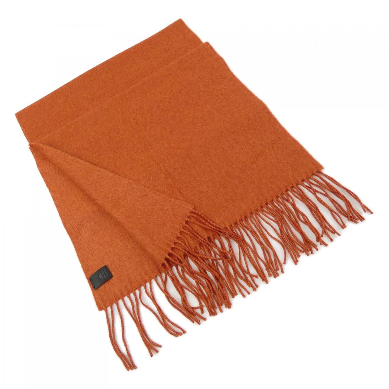 Brioni カシミヤ100% マフラー オレンジ