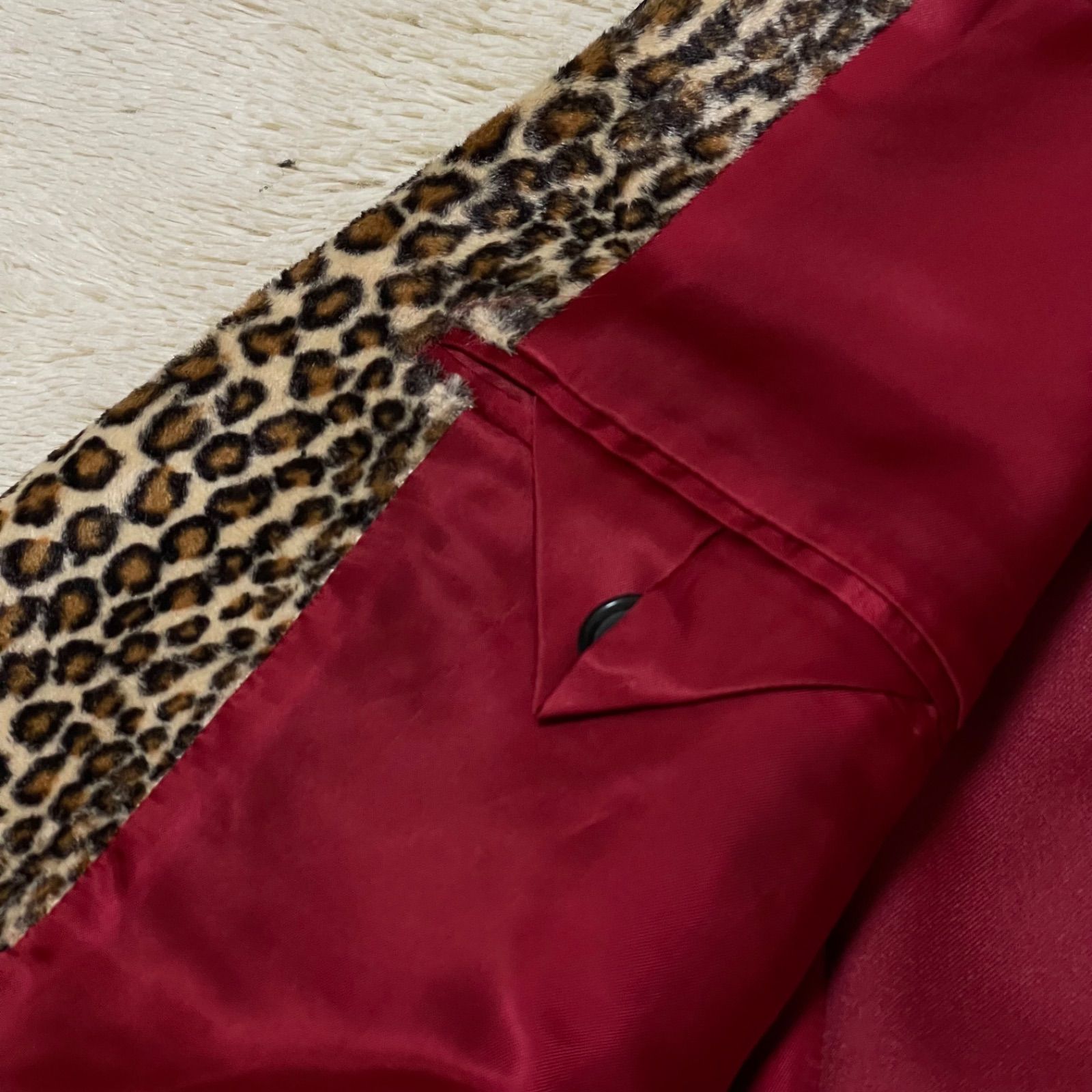 ○美品○ROLL×roar②○レオパードテーラードジャケット○豹・ヒョウ柄