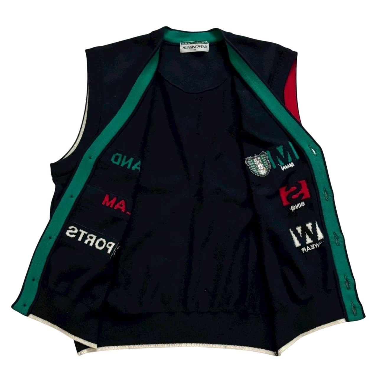 MUNSING WEAR マンシングウェア ニットベスト 紺 趣味 スポーツ