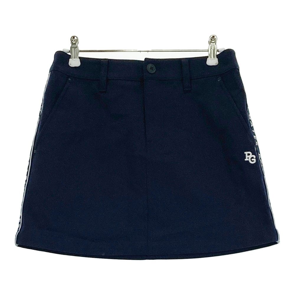 サイズ 0 PEARLY GATES パーリーゲイツ ストレッチスカート サイドロゴライン ネイビー系 240101539394 ゴルフウェア レディース ストスト