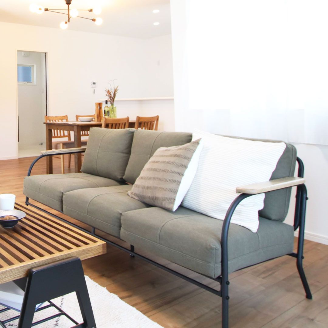 ソファ 中古 関家具 nora. ノラ 3人掛け 三人掛け 三人用 肘付き 肘