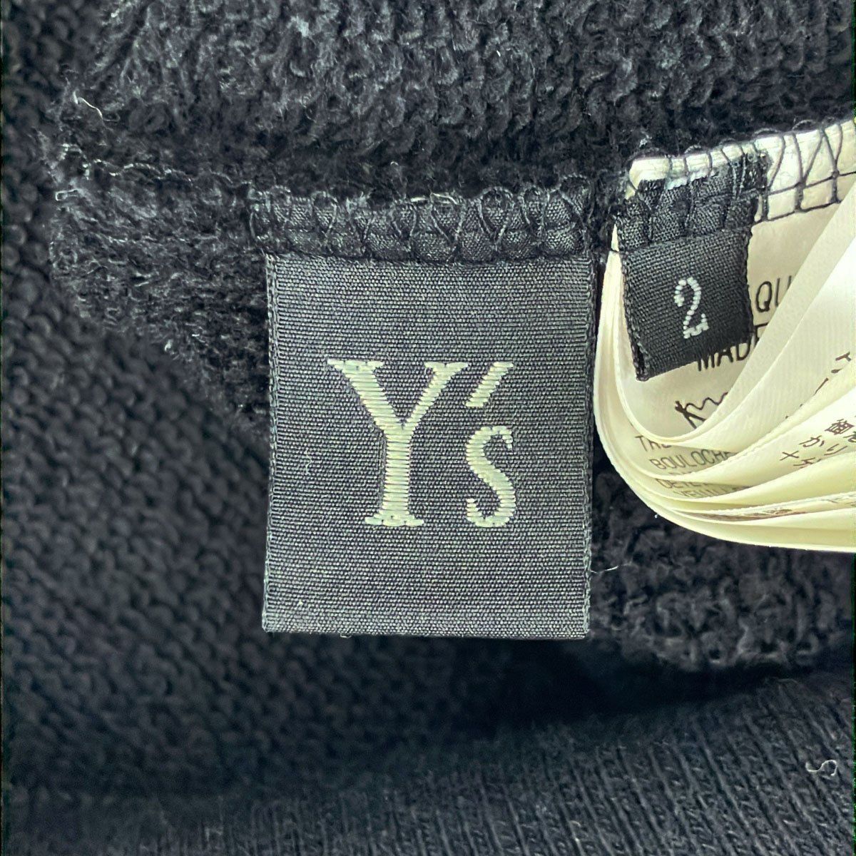 Y's ワイズ 23SS PIGMENT+EMBROIDERY FRINGE SHORT HEIGHT PARKER ピグメントエンブロイダリーパーカー YI-T10-673 ブラック 2 IT7MBZUV3QEM Y's ワイズ 23SS PIGMENT+EMBROIDERY FRINGE SHORT HEIGHT