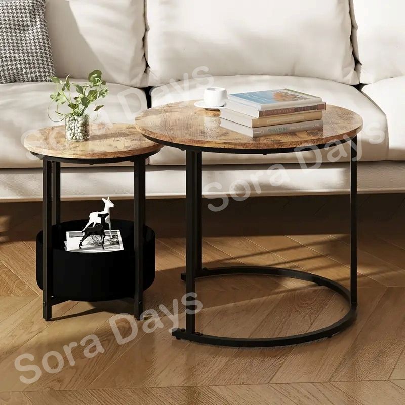 サイドテーブル 2個セット おしゃれ ネストテーブル 木製 【公式通販】