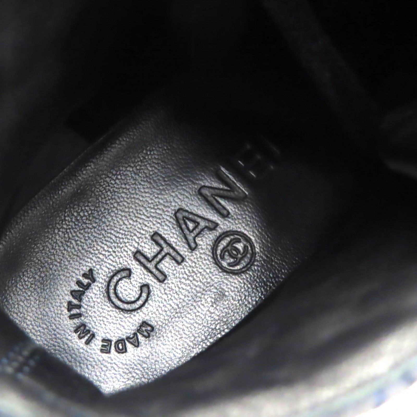 ショートブーツ ネイビー