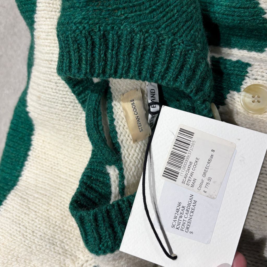 Stefan Cooke カーディガン ブラックMサイズ 希少 STEFAN COOKE ステファンクック 24AW Gothic Font Cardigan