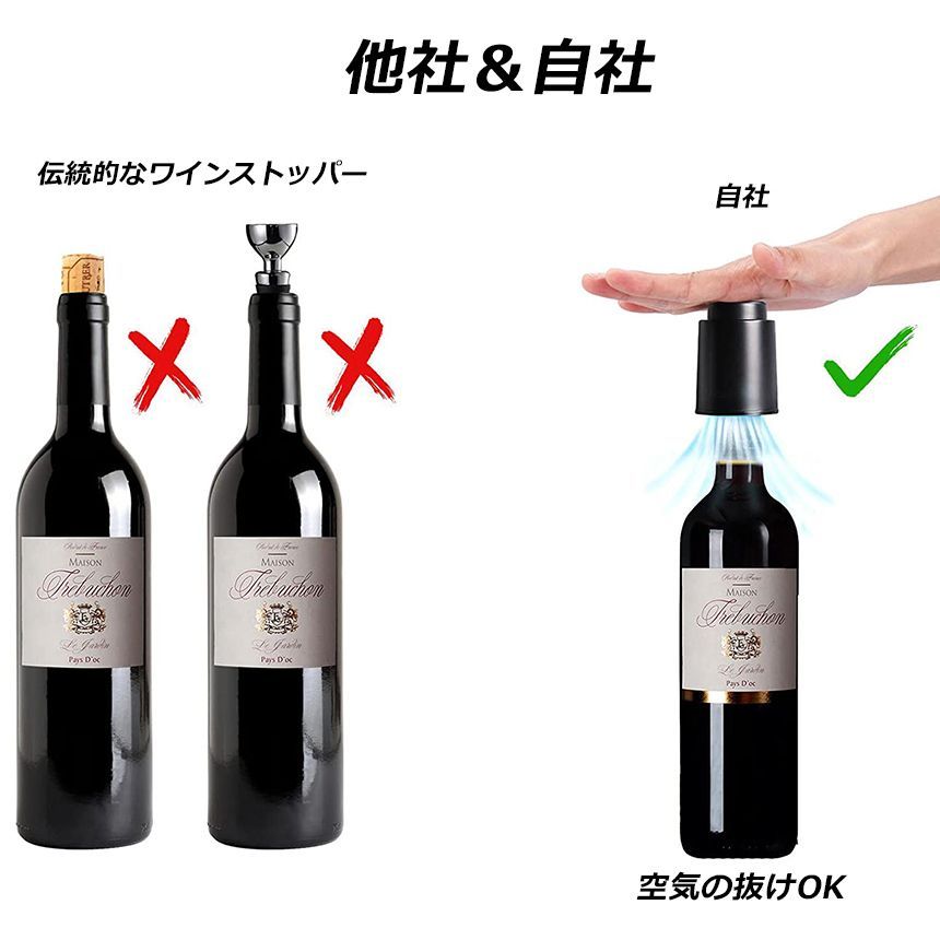 新品未使用 ワインストッパー ボトルストッパー 《 イタリア製》YEL - ワイン