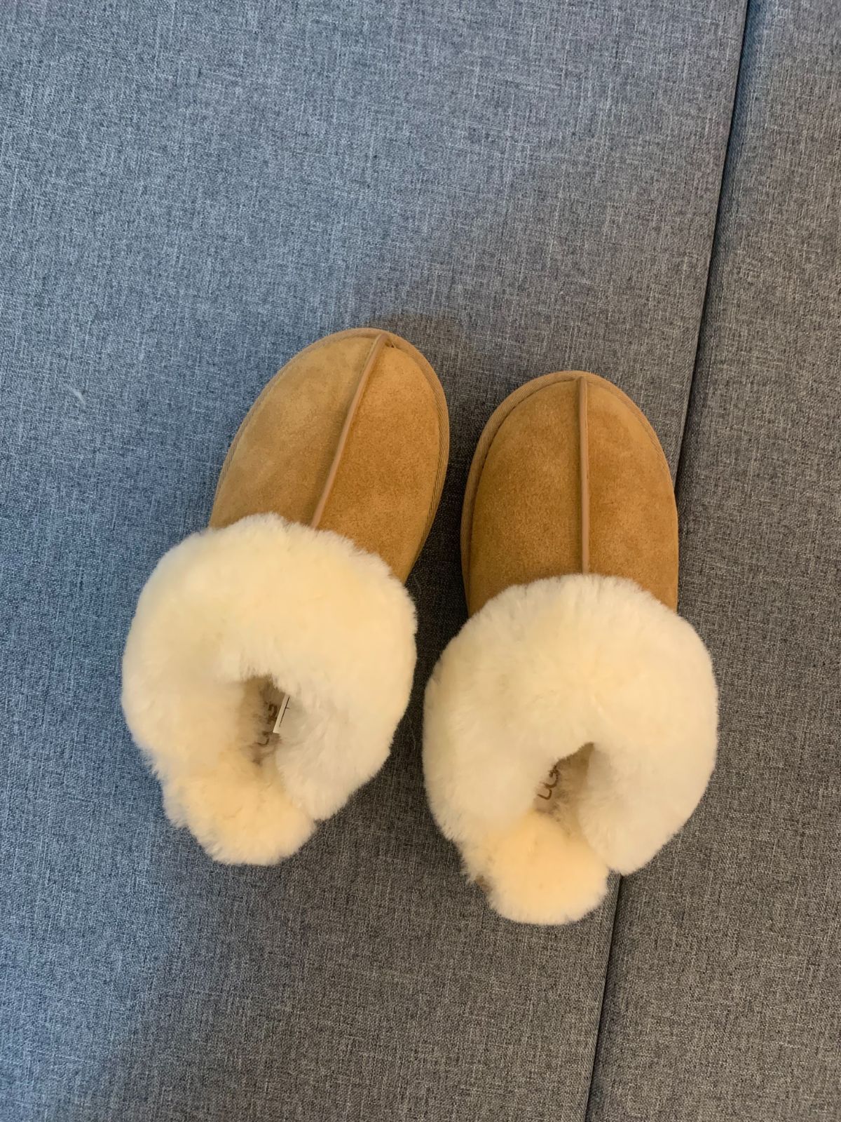 アグ UGG ディスケット シューズ スエード スリッポン厚底スノーブーツソールラバー100%