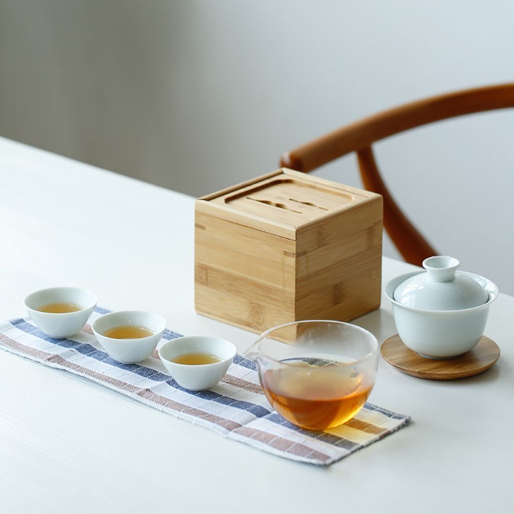 陶磁器 白磁 宝瓶 茶器セット ティーセット 中国茶器 台湾茶