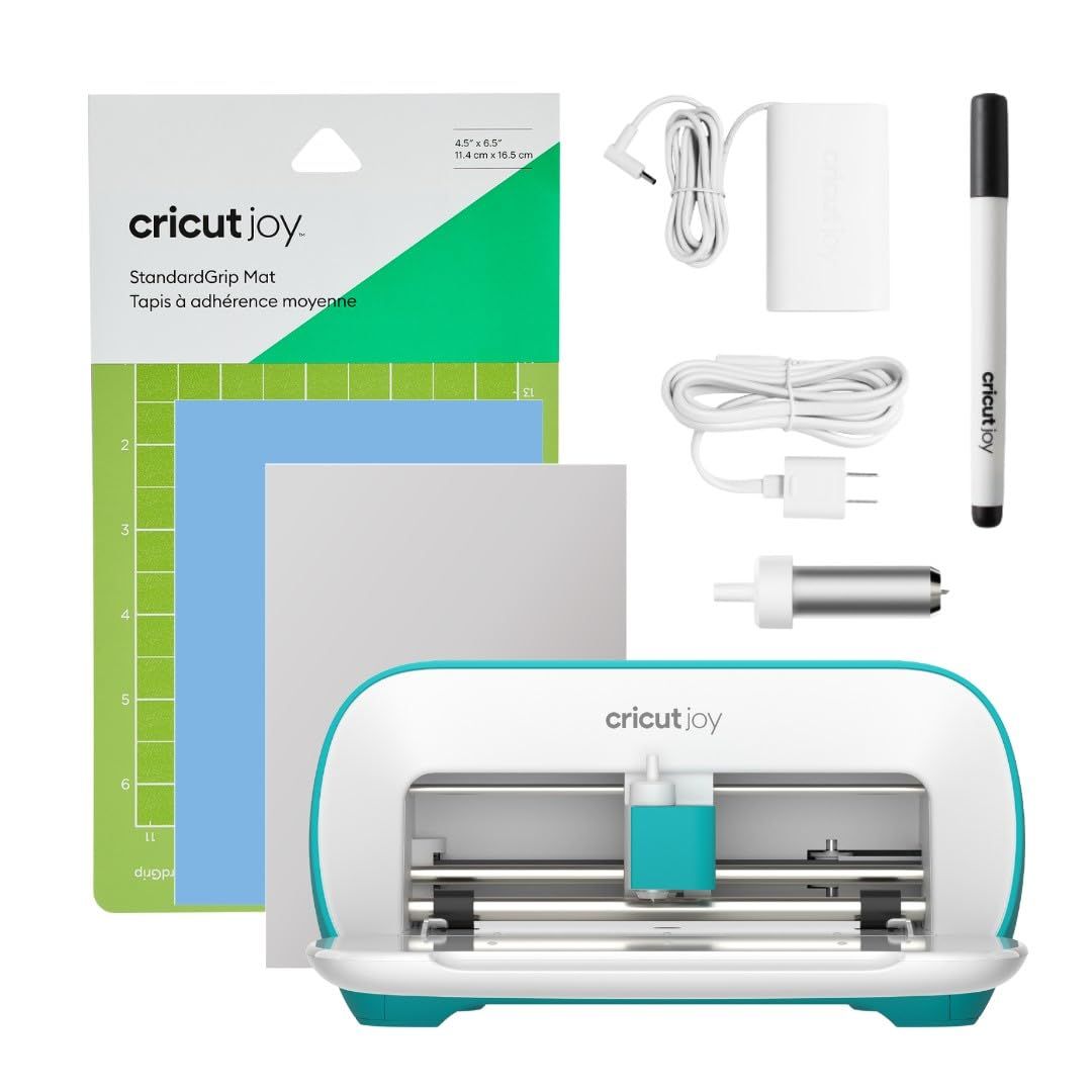 Cricut Joy Machine - コンパクトでポータブルなDIYマシン、クイックビニール、HTVアイロン、ペーパープロジェクト用 | カスタムデカール、カスタムTシャツデザイン、パーソナライズされたグリー