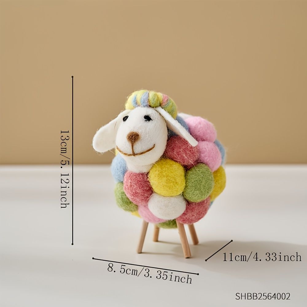ぬいぐるみ 毛糸 置物 羊 ひつじ デスク 玄関 寝室 カフェ 飾り 癒し