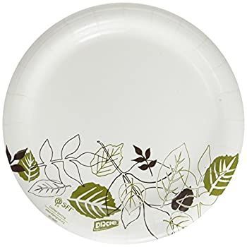 Dixie UX7WSPK Pathways Table Ware Plates Heavy Weight 6-7/8 in 125/PK Pathways/White by Dixie
