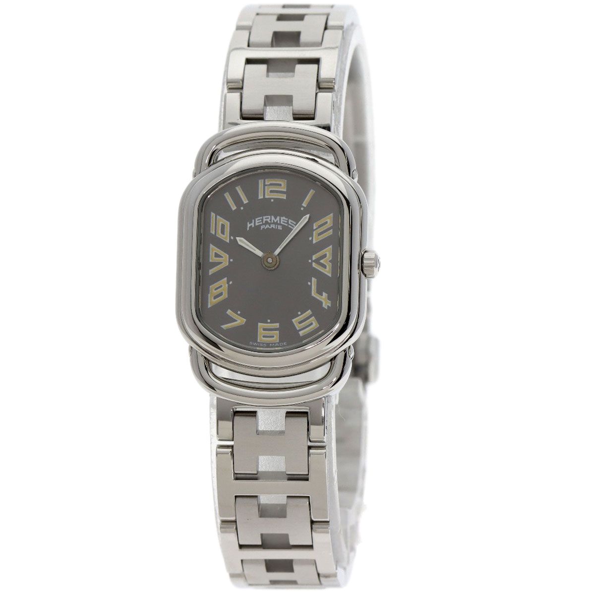 HERMES エルメス RA 1 210 ラリー 腕時計 SS レディース