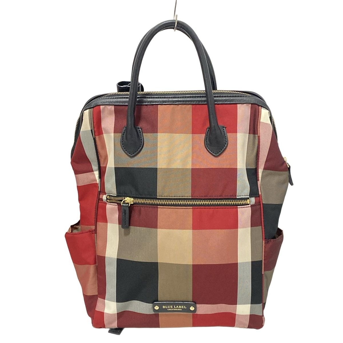 Ray様　BLUE LABEL チェック柄 リュック パーシャルクレストブリッジチェックナイロンバックパック