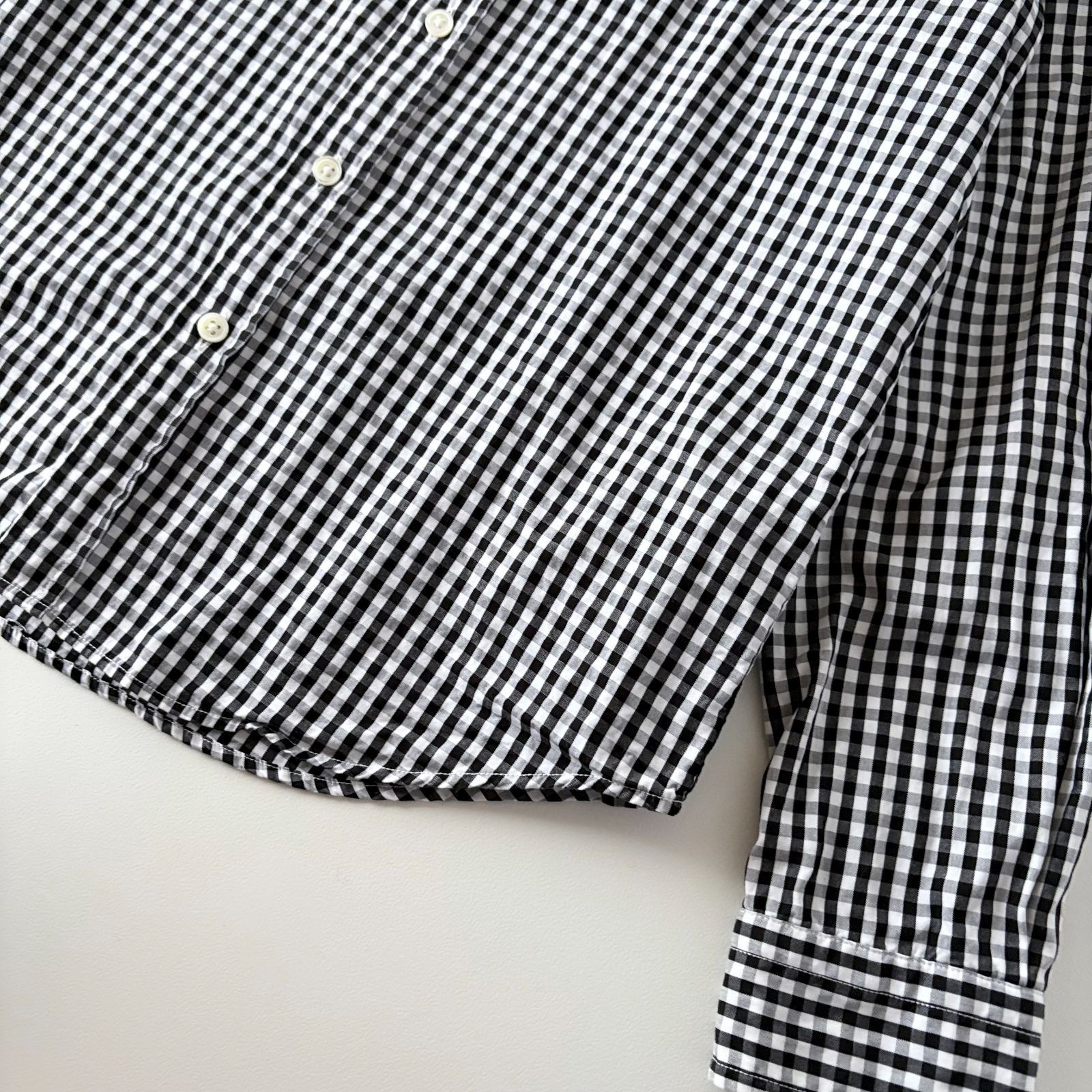 極美品 / Gymphlex ジムフレックス / B.D. SHIRT L/S ギンガムチェック 