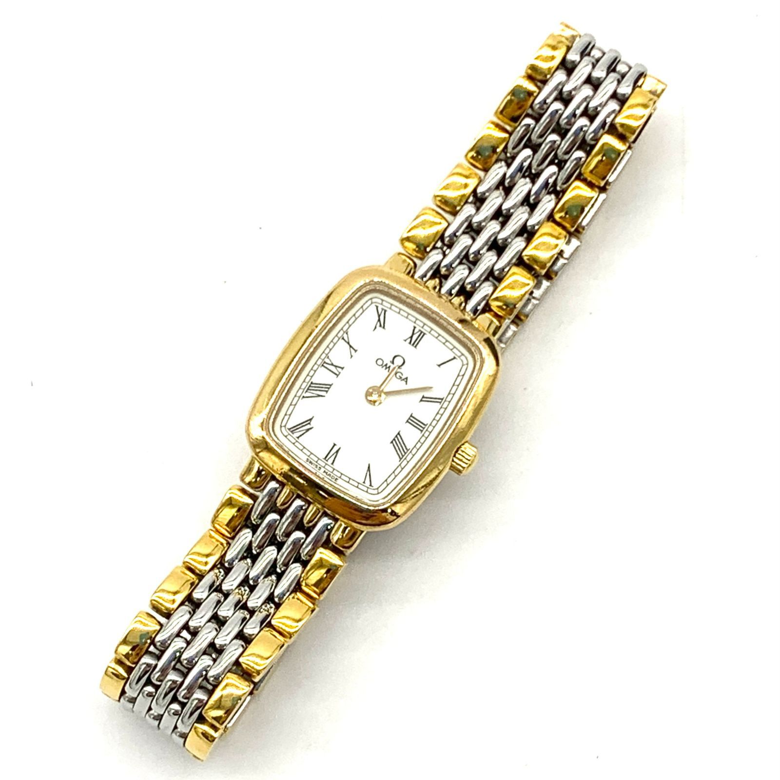 ▽【不動品】OMEGA/オメガ デビル アンティークウォッチ SS ホワイト 