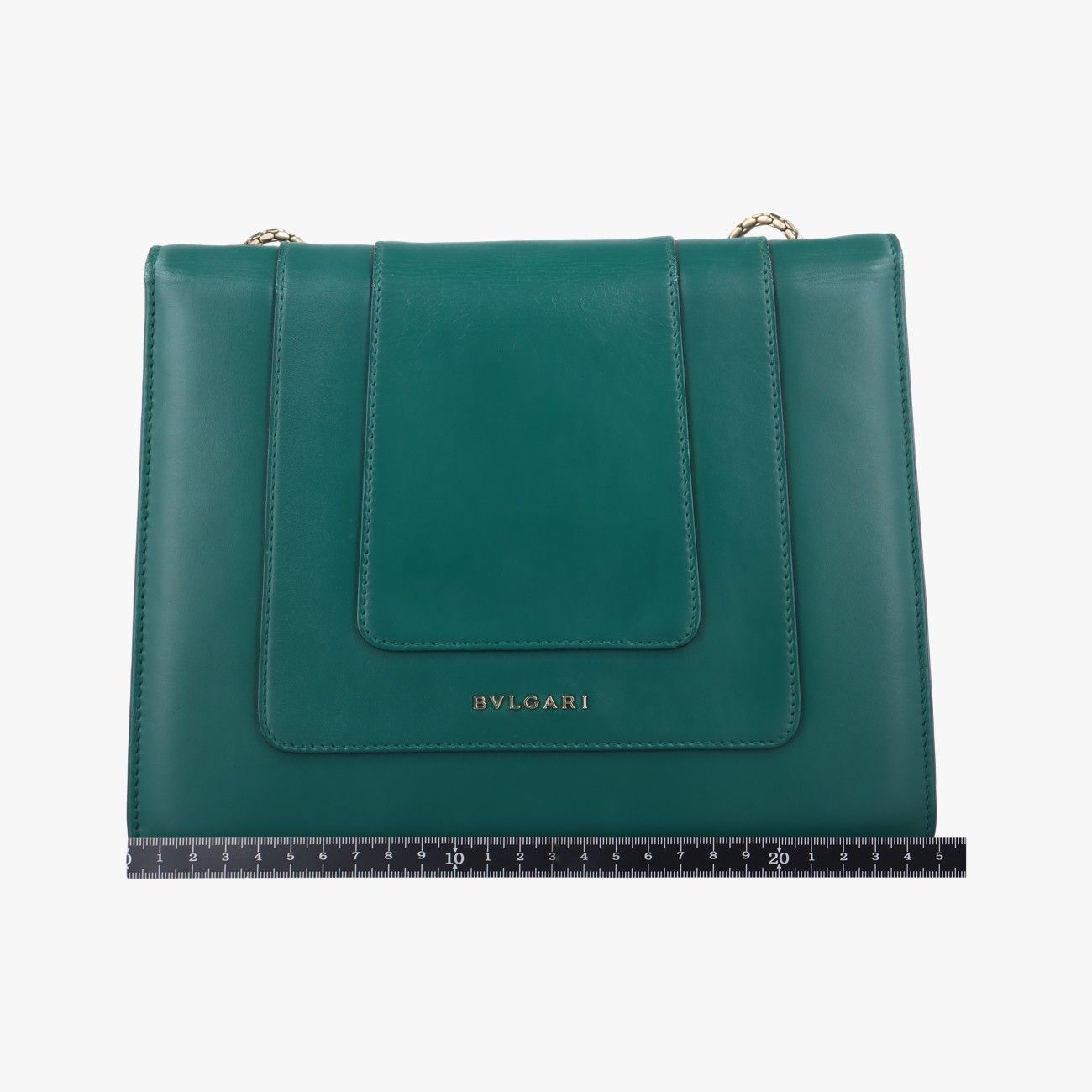 ブルガリBvlgariセルペンティ フォーエバーグリーンレザーMM.M13.34566