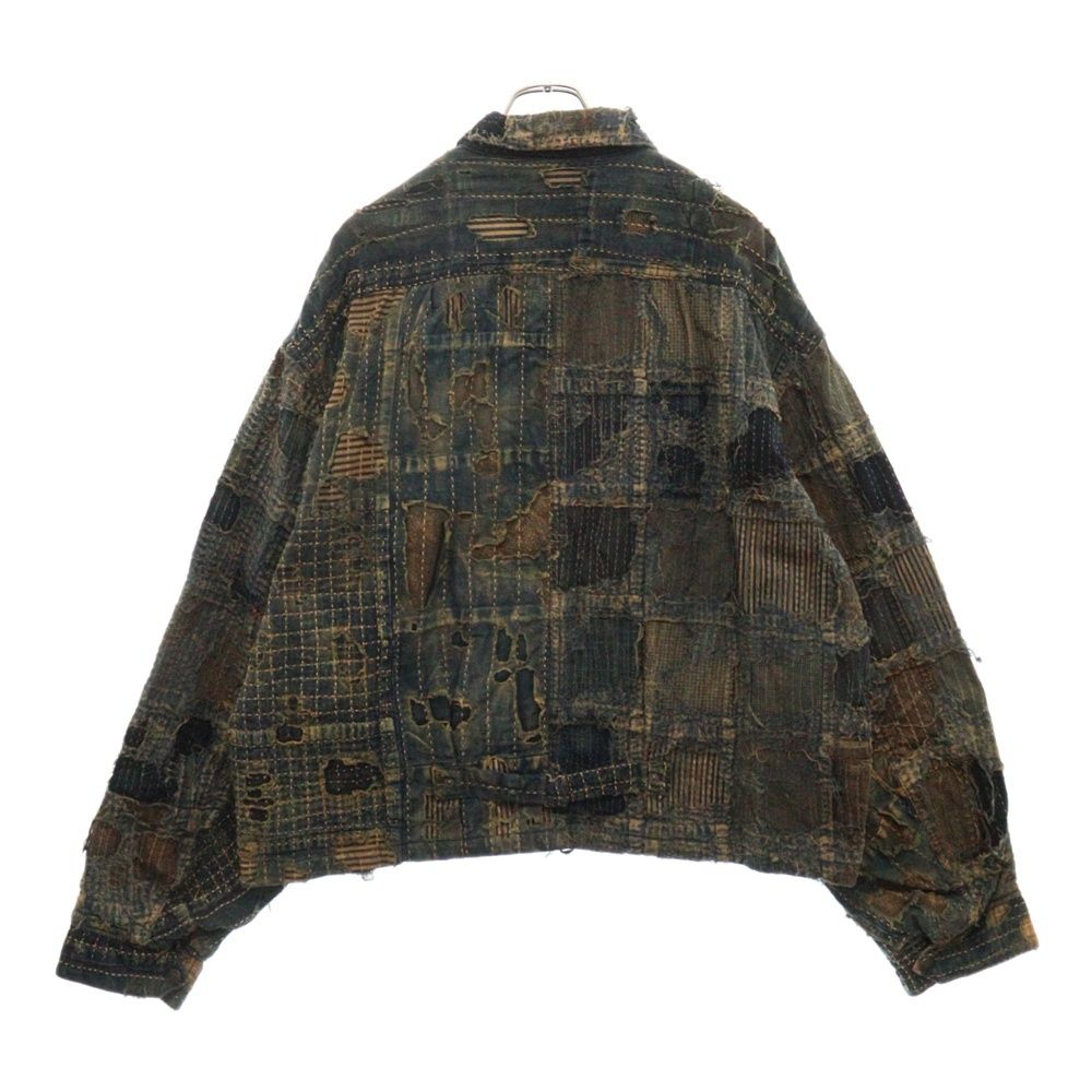 KAPITAL キャピタル 24SS BORO T-BACK  JKT パッチワークTバックジャケット インディゴ K2313LJ185 KAPITAL (キャピタル) 24SS BORO T-BACK JKT パッチワークTバック